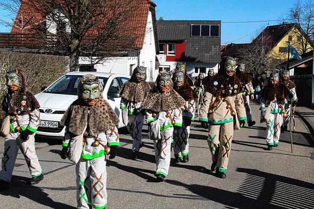 Die Wolfbach-Rolli beim Umzug durch Pfaffenweiler.
