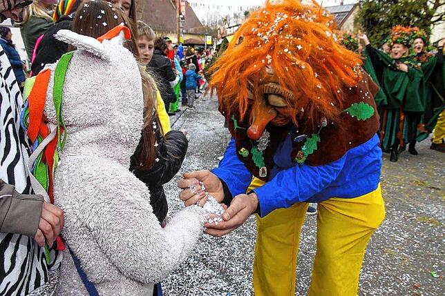 Bild 3: Narrenverein Heuliecher: Die besten Bilder aus dem Jubiläumsumzug
