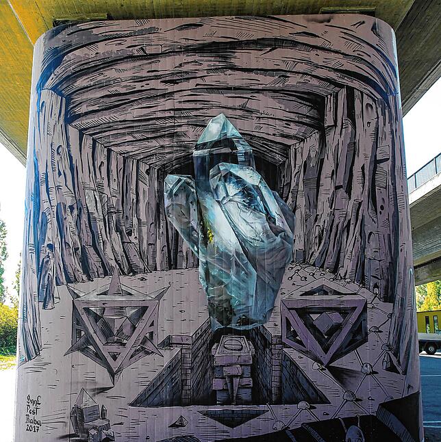 Es gibt aber auch diese Graffiti-Kunstwerke im Konstanzer Stadtbild: Diese sind völlig legal entstanden und zeugen von echtem Können.