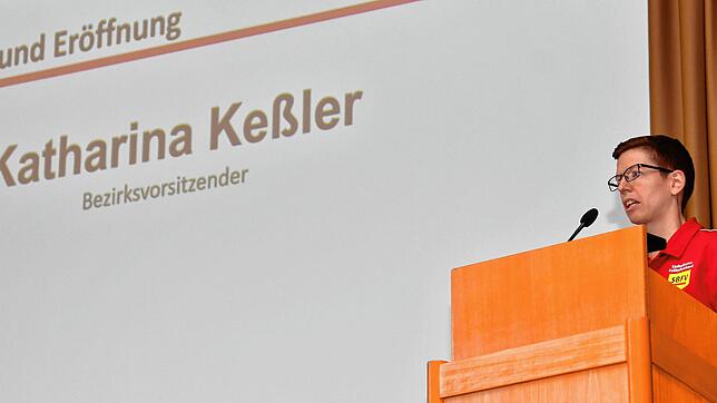 Souverän: Katharina Keßler leitete erstmals als Bezirksvorsitzende eine Tagung der Vereine im Fußballbezirk Hochrhein.