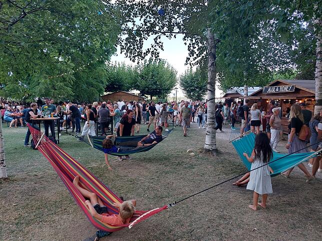 Im Stadtgarten kann man auch mal chillen.