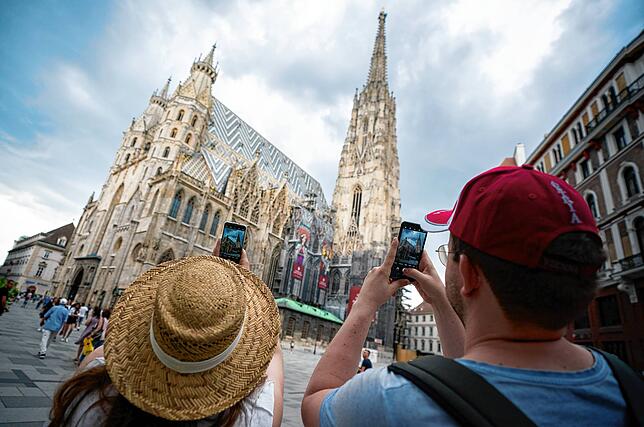 Beliebtes Fotomotiv: der Wiener Stephansdom.