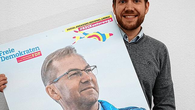 Wolfgang Tietze unterstützt FDP-Kandidat Jürgen Keck.
