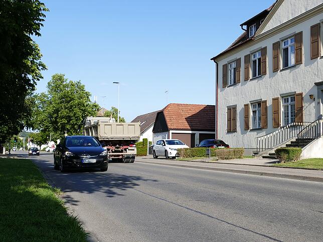 Das Dorf Worblingen nach den großen Umgestaltungen: Hier führt heute die Höristraße entlang.