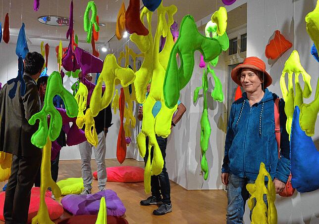 Begehbare Installationen gab es im Herbst in der Stadtgalerie während der Ausstellung von Julia Sossinka zu sehen.