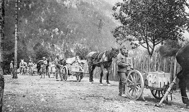 Österreichische Soldaten im Ersten Weltkrieg.