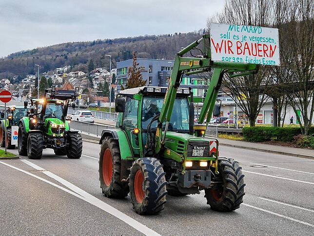 Bild 20: Protest der Landwirte &ndash; Bilder der Sternfahrt nach Horheim am Montag