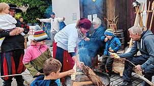 2024 war geprägt von zahlreichen Aktionen rund um das Gedenkjahr zu „500 Jahre Bauernkrieg“, wie hier ein Kindernachmittag mit der ...
