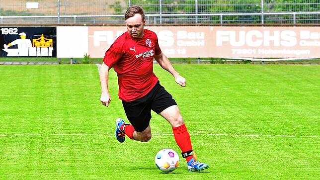 Comeback mit Tor: Nick Schupp – hier ein Archivfoto – ist ins Kader der „Ersten“ beim FC Hochrhein zurück gekommen und erzielte prompt ...
