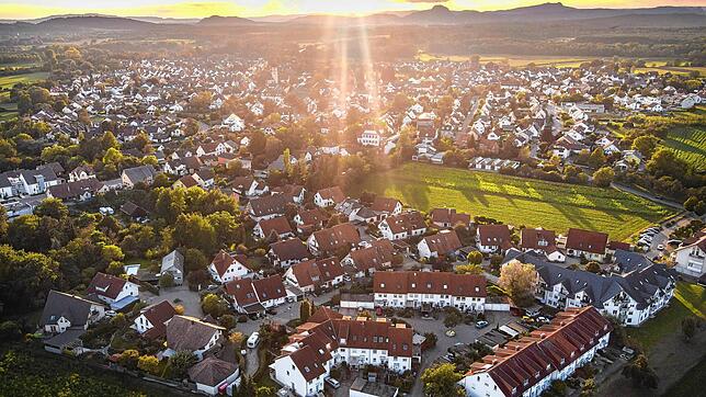 Blick auf den Radolfzeller Ortsteil Böhringen, aufgenommen im Jahr 2020. Die Ortsmitte des Ortes soll saniert werden.