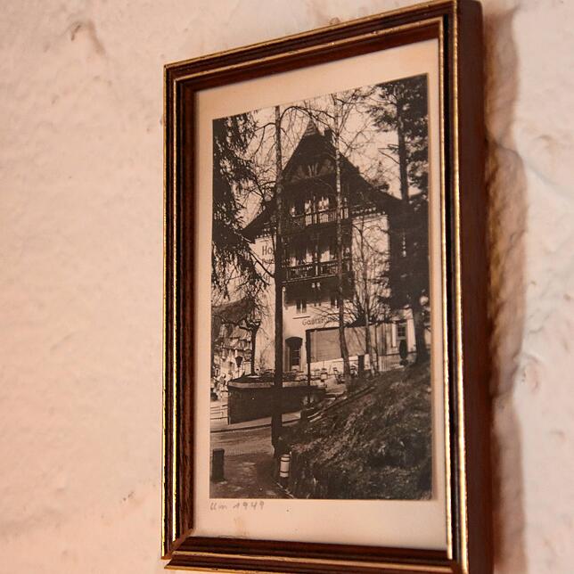 Bild des Hotels Pfaff aus den 1940er-Jahren.