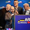 Politiker der AfD-Baden-Württemberg beratschlagen in der Stadthalle über das weitere Vorgehen beim Landesparteitag. Der Sonderparteitag ...