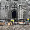 Gerüstet für die Zukunft: Der Westturm des Konstanzer Münsters wird jetzt eingerüstet, denn hier bröckelt der Sandstein.