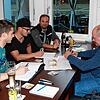 Intensiv bereiten vier Unterkirnacher Vereine ein kleines Dorffest vor. An diesem Abend sitzen Daniel Beha, Markus Weißer, Günter ...