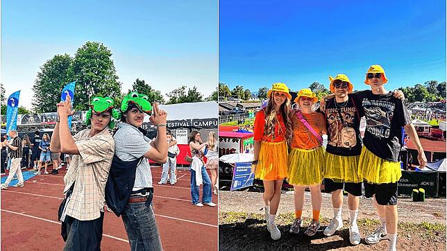 Schrille Hüte und bunte Röcke: Die Trends auf dem diesjährigen Campus-Festival.