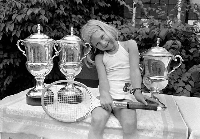 Talent: Schon früh machte Steffi Graf auf sich aufmerksam.