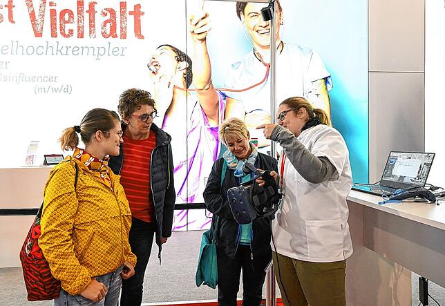 Auch Gesundheitsberufe sind bei der Job-Messe vertreten.