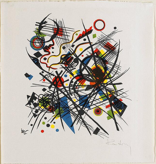 Wassily Kandinsky: Komposition, 1922. Bild: Staatsgalerie Stuttgart / Graphische Sammlung