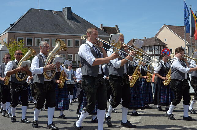 Sattes Blech erklingt, wenn der Musikverein Riedheim aufspielt.