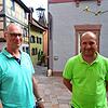 Waren nach der jüngsten Gemeinderatssitzung guter Laune: Werner Zepf (links), Finanzchef beim Hegauer FV, und der zweite Vorsitzende ...