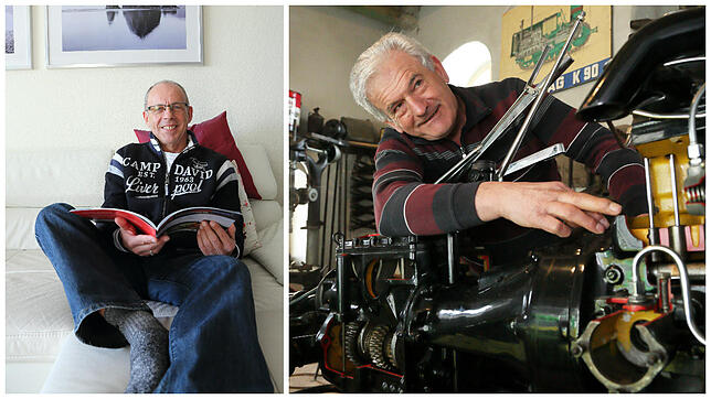 Sie haben beide für ihre Rente hart gearbeitet: Egon Pfeifer aus Inzigkofen (rechts) hielt seinem Arbeitgeber über Jahrzehnte die Treue. ...
