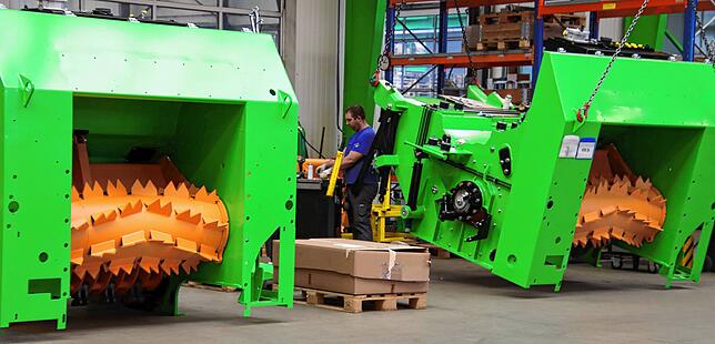 Der Rotor mit Schlegeln ist das zentrale Element jeder Zerkleinerungsanlage.
