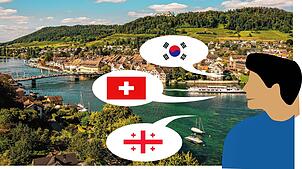 Laingang, Rhy oder doch Raini? Der Rhein hat viele Namen, je nachdem, welche Sprache man betrachtet.