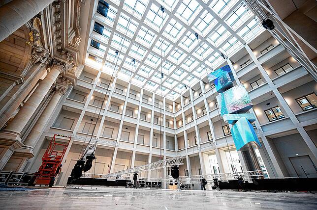 Das Foyer des Humboldt Forums.