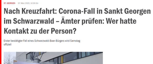 So berichtete der SÜDKURIER am 7. März über den ersten Corona-Fall im Landkreis.