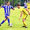 Volle Kraft voraus: Julian Bächle (links, auf dem Archivbild vom Pokalspiel in Schwörstadt) drehte beim 6:1-Erfolg der SG ...
