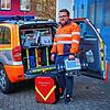 First Responder sind ausgebildete Ersthelfer. Ihre Aufgabe ist es, im Ernstfall die Zeit bis zum Eintreffen des Notarztes oder ...