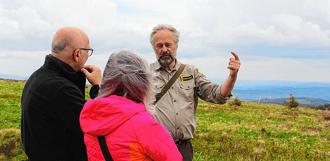 Feldberg-Ranger Achim Laber ist gegen eine zusätzliche Abgabe. Die Natur soll frei zugänglich sein, sagt er.