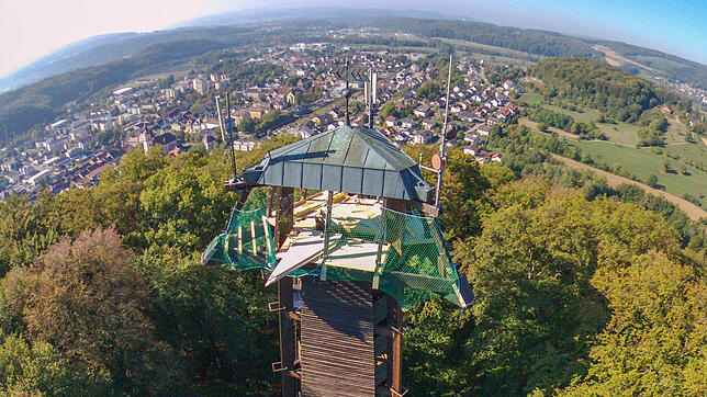 Der Vitibuck-Turm hat auch eine neue Aussichtsplattform erhalten.