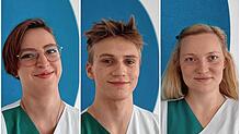 Melina Leutenmayer, Luke Job und Elisabeth Wegner.