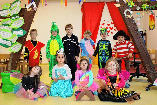 Bild 1: Hier gibt es Eindrücke vom Schmotzigen Donnerstag in den Überlinger Kindergärten