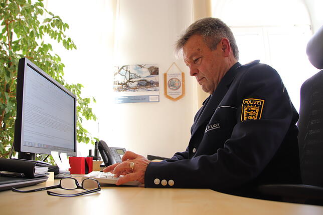 Bild 1: Dieser Mann ist für die Sicherheit in der Region verantwortlich: Der neue Konstanzer Polizeipräsident Gerold Sigg blickt optimistisch in die Zukunft