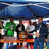 Das Straßenfest 2019 eröffnen von links Bürgermeister Markus Keller und die Organisationsmitglieder Helmut Fritz, Jörg Ludwig, Tobias ...