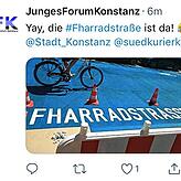 Das Junge Forum Konstanz postete im Juni 2018 die Beschriftung „Fharradstraße“.
