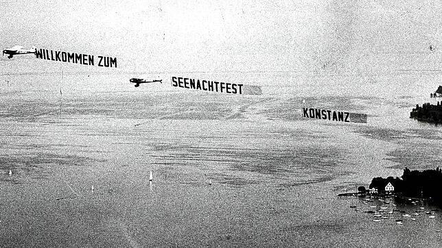 Flugshow waren beim Konstanzer Seenachtfest allem in den 1970er und 1980er Jahren eine Sensation.