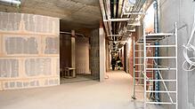 Noch hängen viele Rohre und Kabel von Wänden und Decke, doch das Luxus-Gesundheitshotel mit Therapie- und Wellnessbereich nimmt Formen an.