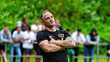 So bejubelte ESV-Stürmer Kevin Peckruhn seinen Treffer zum 3:0 gegen den SV Laufenburg. Am Ende gewinnen die Südsterne mit 4:1 und ...
