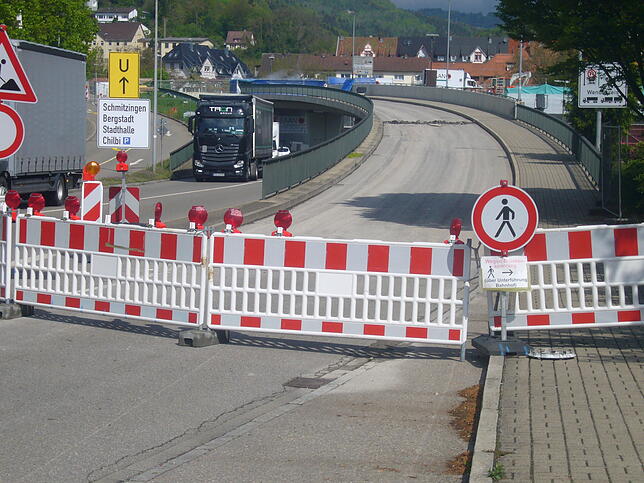 Bild 15: Seit einem Jahr wird die Kolpingbrücke saniert. Eine Chronologie der Baustelle und ihre Auswirkungen auf den Verkehr