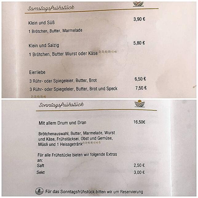 Die Frühstücksauswahl des Cafés ist übersichtlich. Viele Zutaten stammen von Erzeugerinnen und Erzeugern der Umgebung. Die Brötchen ...