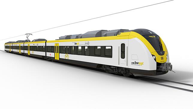 Ein vierteiliger Triebzug Alstom Coradia: Diese Fahrzeuge sollte für die neue Breisgau-S-Bahn zwischen Breisach und Villingen unterwegs ...
