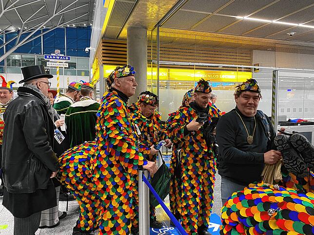 Die Hänsele bei der Kontrolle.