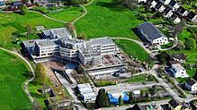 Aus dem Spital wurde der Gesundheitscampus. Luftbild vom Mai 2024.