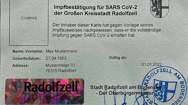 Die grüne Berechtigungskarte