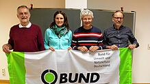 Der neue Vorstand des BUND-Regionalverbands Hochrhein (von links): Josef Burghardt-Bergér, Ulrike Gabrin, Kai Hitzfeld und Beisitzer ...