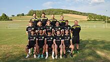 Die Zugänge und Trainer bei der SG Riedböhringen/Fützen: (hinten von links) Philipp Gleichauf, Manuel Meister, Ferhat Bozer, Björn ...