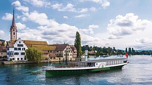 Eine Visualisierung zeigt: So könnte das Dampfschiff auf dem Rhein einst aussehen.